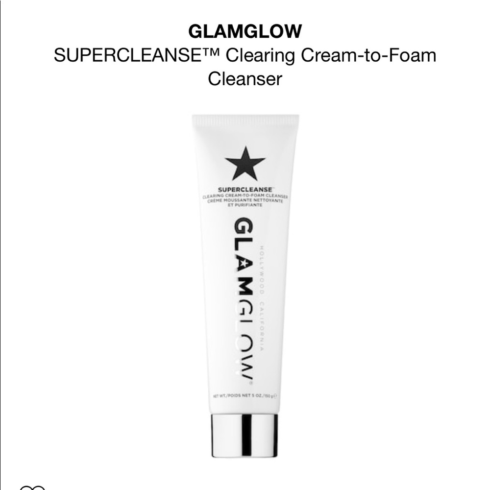 Glam glow cleanser